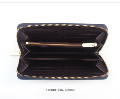 Cross-border Cloth Saffiano Long Men's Wallet Fashionable Zipper 60017 Japanese Wallet for Women