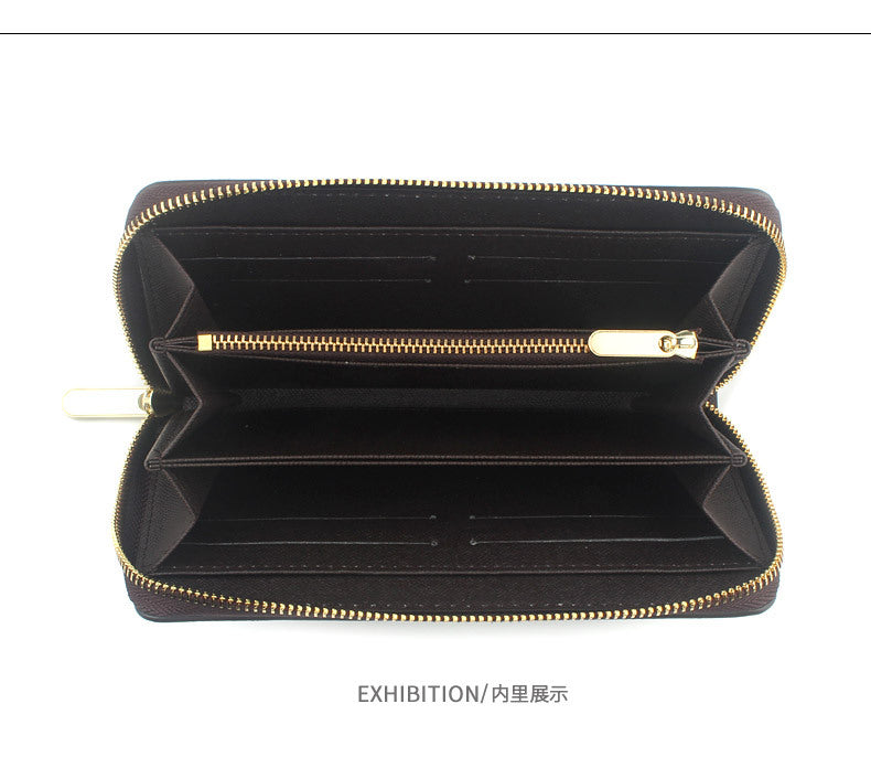 Cross-border Cloth Saffiano Long Men's Wallet Fashionable Zipper 60017 Japanese Wallet for Women