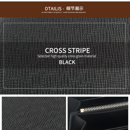 Cross-border Cloth Saffiano Long Men's Wallet Fashionable Zipper 60017 Japanese Wallet for Women