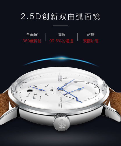 Sainas SENORS Amazon Hot Curved Glass Business Fashion Men's Watch Automatic Mechanical Watch SN082
