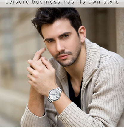 Sainas SENORS Amazon Hot Curved Glass Business Fashion Men's Watch Automatic Mechanical Watch SN082