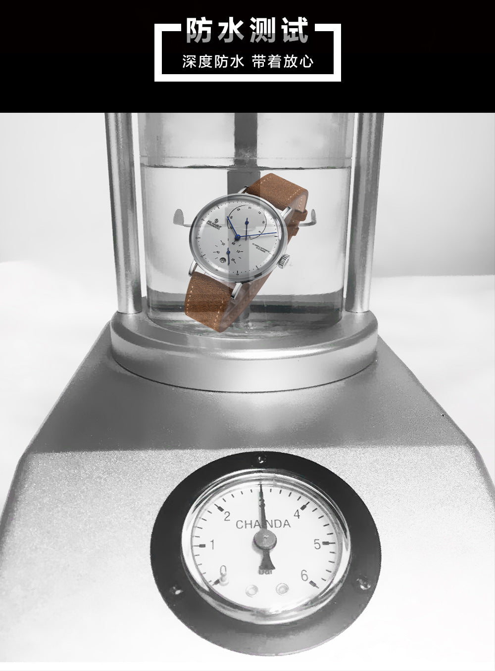 Sainas SENORS Amazon Hot Curved Glass Business Fashion Men's Watch Automatic Mechanical Watch SN082