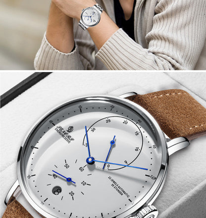 Sainas SENORS Amazon Hot Curved Glass Business Fashion Men's Watch Automatic Mechanical Watch SN082