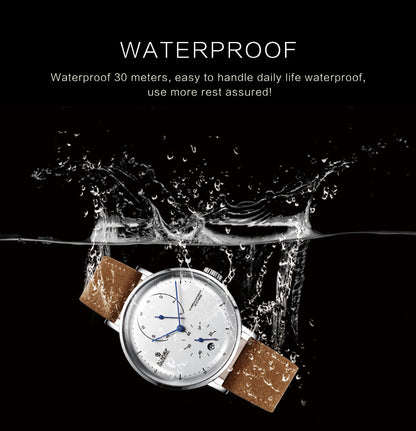 Sainas SENORS Amazon Hot Curved Glass Business Fashion Men's Watch Automatic Mechanical Watch SN082