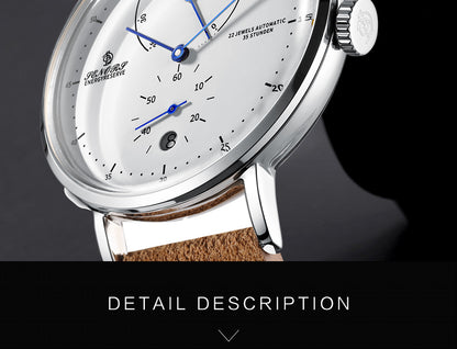 Sainas SENORS Amazon Hot Curved Glass Business Fashion Men's Watch Automatic Mechanical Watch SN082