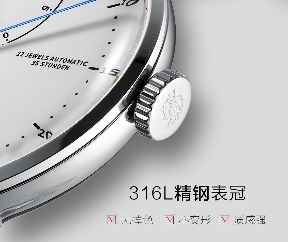 Sainas SENORS Amazon Hot Curved Glass Business Fashion Men's Watch Automatic Mechanical Watch SN082