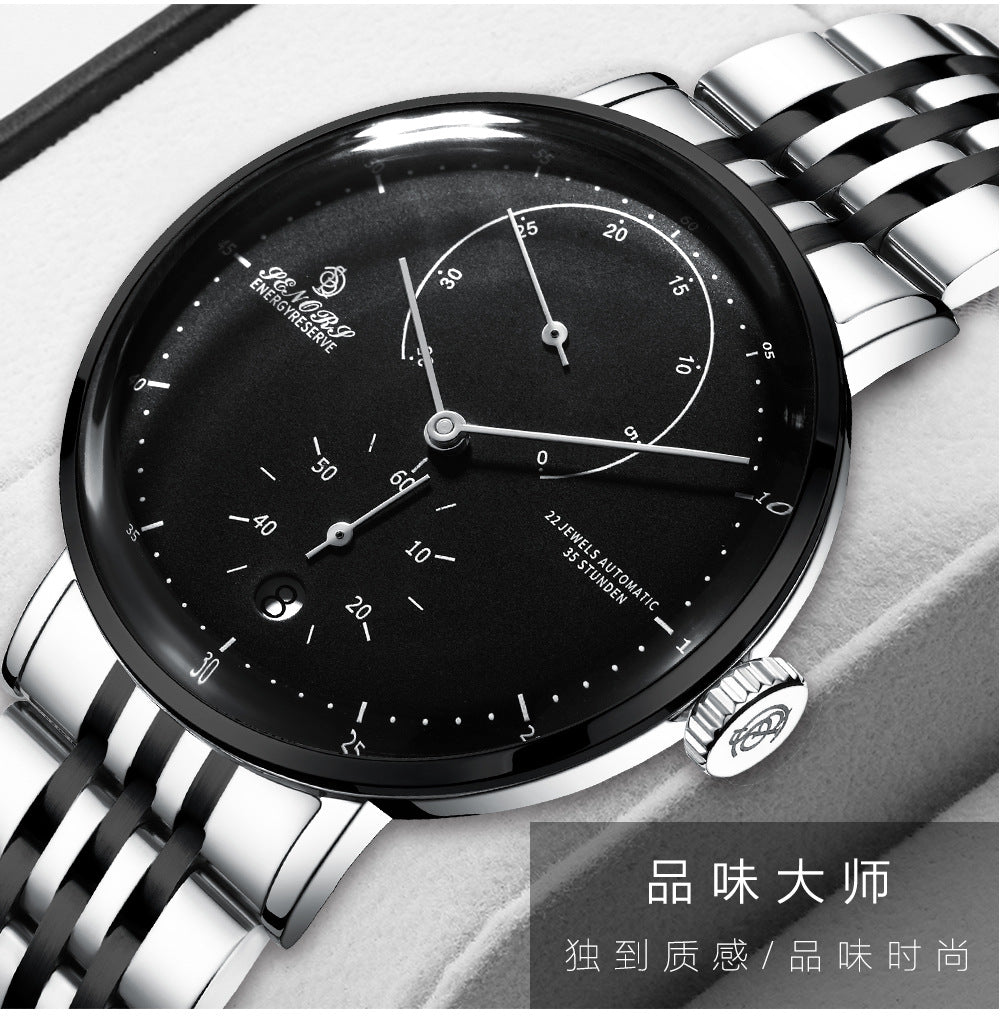 Sainas SENORS Amazon Hot Curved Glass Business Fashion Men's Watch Automatic Mechanical Watch SN082