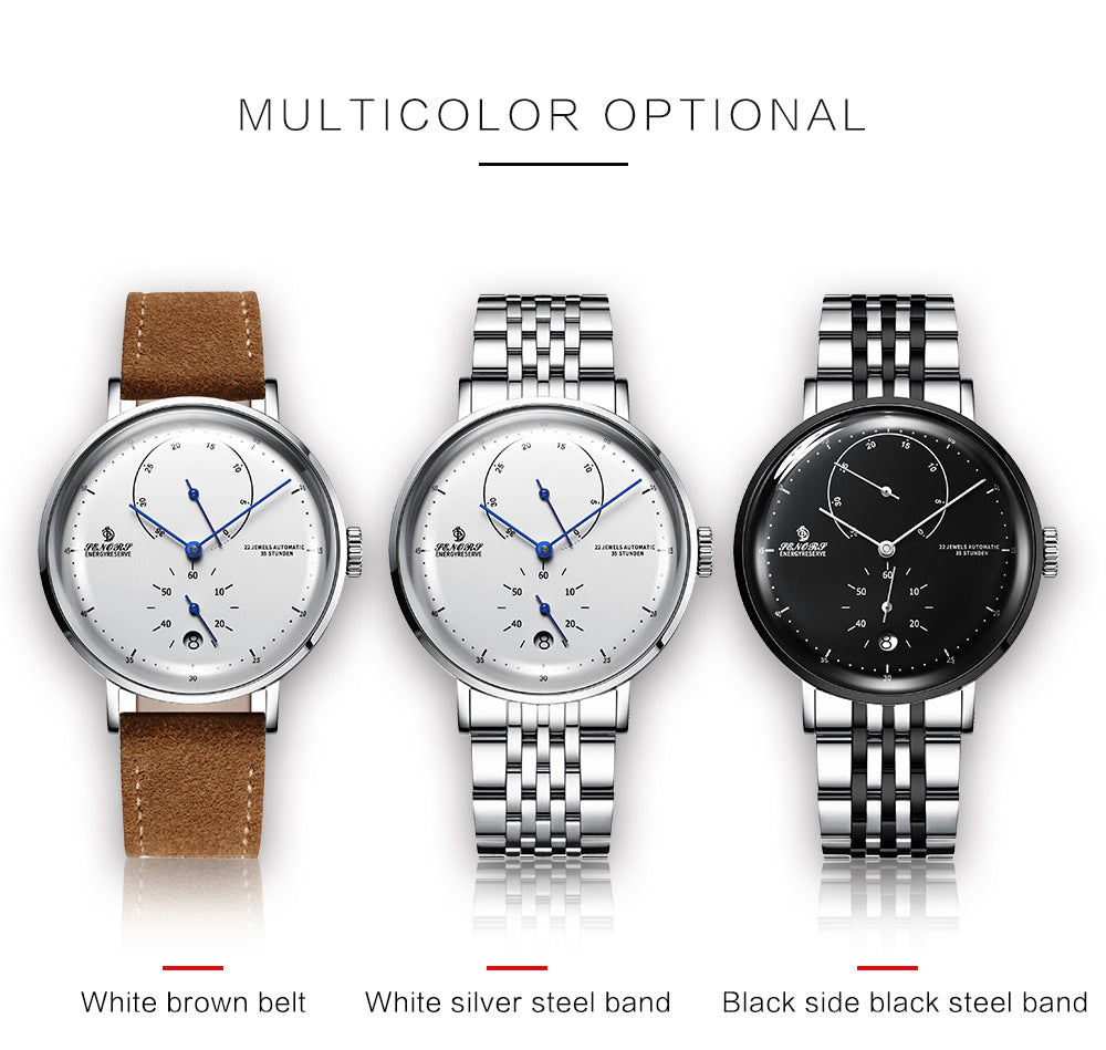 Sainas SENORS Amazon Hot Curved Glass Business Fashion Men's Watch Automatic Mechanical Watch SN082