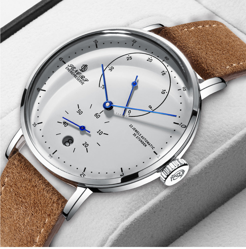 Sainas SENORS Amazon Hot Curved Glass Business Fashion Men's Watch Automatic Mechanical Watch SN082