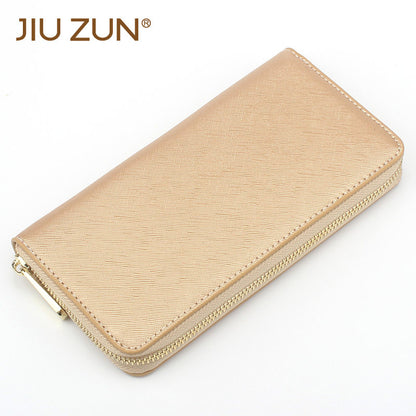Cross-border Cloth Saffiano Long Men's Wallet Fashionable Zipper 60017 Japanese Wallet for Women