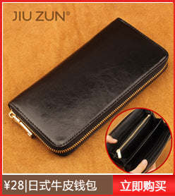 Cross-border Cloth Saffiano Long Men's Wallet Fashionable Zipper 60017 Japanese Wallet for Women
