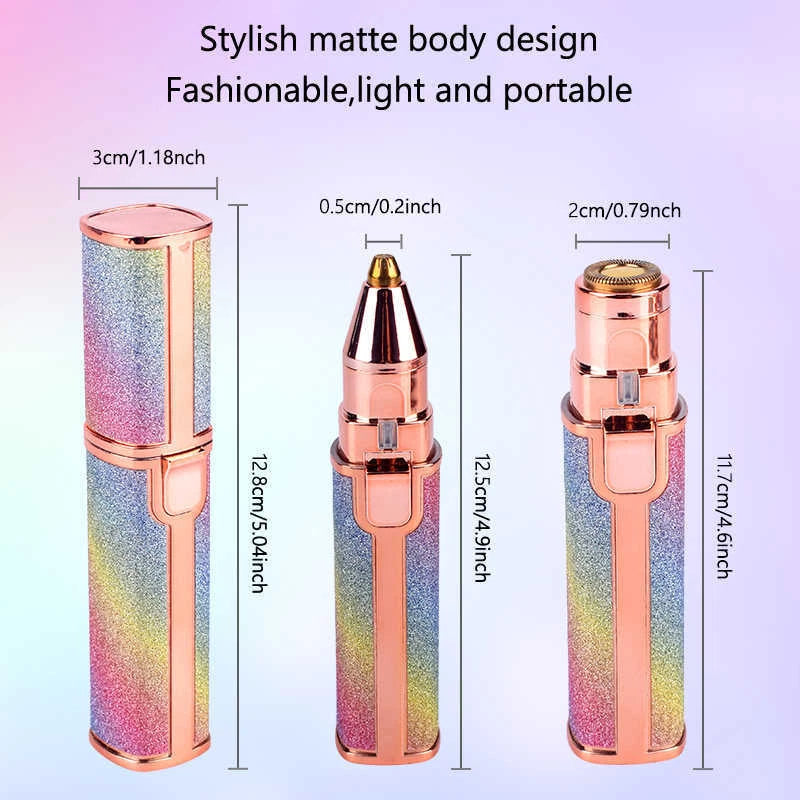 2-in-1 USB Rechargeable Facial Hair Trimmer | ২-ইন-১ USB রিচার্জেবল ফেসিয়াল হেয়ার ট্রিমার