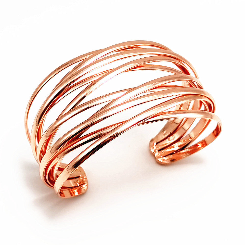 AliExpress best selling European and American fashion bracelet simple semicircle hollow C bracelet trend all-Match Jewelry Wholesale