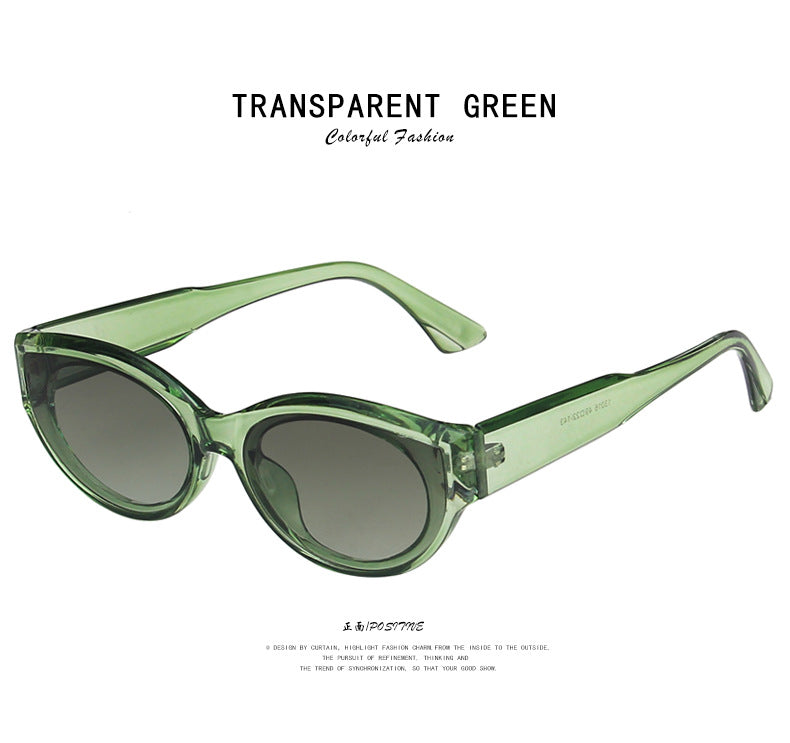 Cross-Border European and American Personalized Sunglasses 2020 New Retro Hip-Hop Oval Sunglasses Street Style Fashion Sunglasses