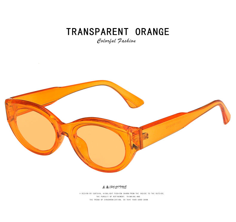 Cross-Border European and American Personalized Sunglasses 2020 New Retro Hip-Hop Oval Sunglasses Street Style Fashion Sunglasses
