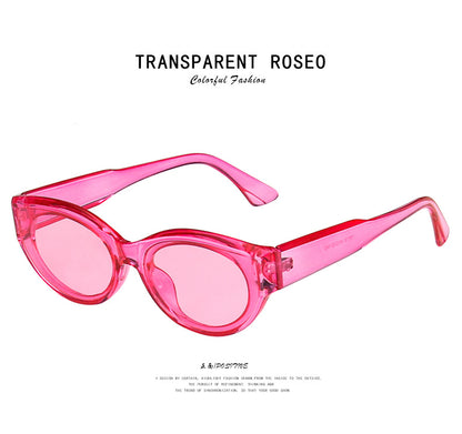 Cross-Border European and American Personalized Sunglasses 2020 New Retro Hip-Hop Oval Sunglasses Street Style Fashion Sunglasses