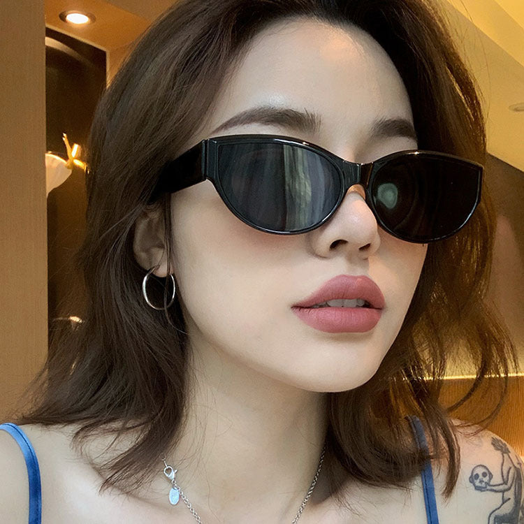 Cross-Border European and American Personalized Sunglasses 2020 New Retro Hip-Hop Oval Sunglasses Street Style Fashion Sunglasses