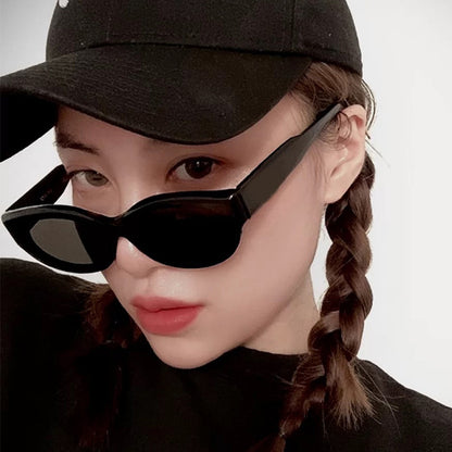 Cross-Border European and American Personalized Sunglasses 2020 New Retro Hip-Hop Oval Sunglasses Street Style Fashion Sunglasses