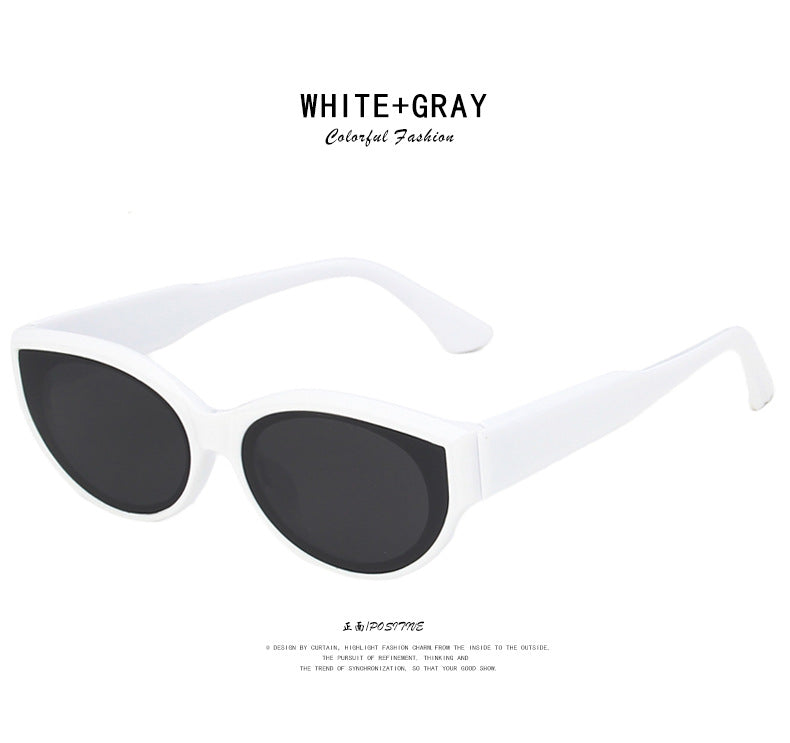 Cross-Border European and American Personalized Sunglasses 2020 New Retro Hip-Hop Oval Sunglasses Street Style Fashion Sunglasses