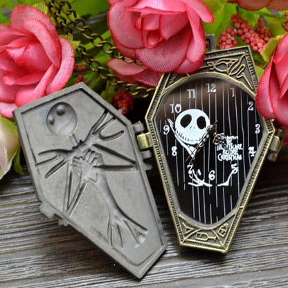 Halloween Foreign Trade Cartoon Pocket Watch Characteristic Pocket Watch Christmas Eve Green Ancient Large Pocket Watch Manufacturers Irregular Watch
