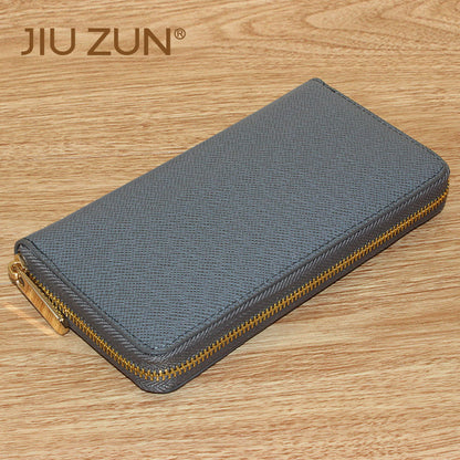 Cross-border Cloth Saffiano Long Men's Wallet Fashionable Zipper 60017 Japanese Wallet for Women