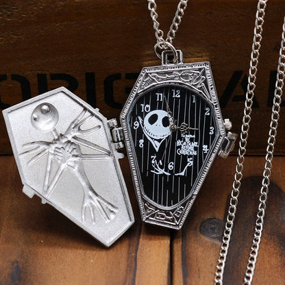 Halloween Foreign Trade Cartoon Pocket Watch Characteristic Pocket Watch Christmas Eve Green Ancient Large Pocket Watch Manufacturers Irregular Watch