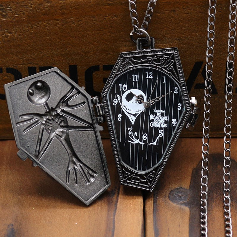 Halloween Foreign Trade Cartoon Pocket Watch Characteristic Pocket Watch Christmas Eve Green Ancient Large Pocket Watch Manufacturers Irregular Watch