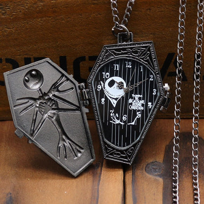 Halloween Foreign Trade Cartoon Pocket Watch Characteristic Pocket Watch Christmas Eve Green Ancient Large Pocket Watch Manufacturers Irregular Watch