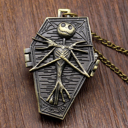 Halloween Foreign Trade Cartoon Pocket Watch Characteristic Pocket Watch Christmas Eve Green Ancient Large Pocket Watch Manufacturers Irregular Watch