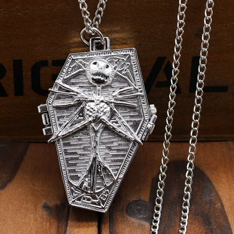 Halloween Foreign Trade Cartoon Pocket Watch Characteristic Pocket Watch Christmas Eve Green Ancient Large Pocket Watch Manufacturers Irregular Watch