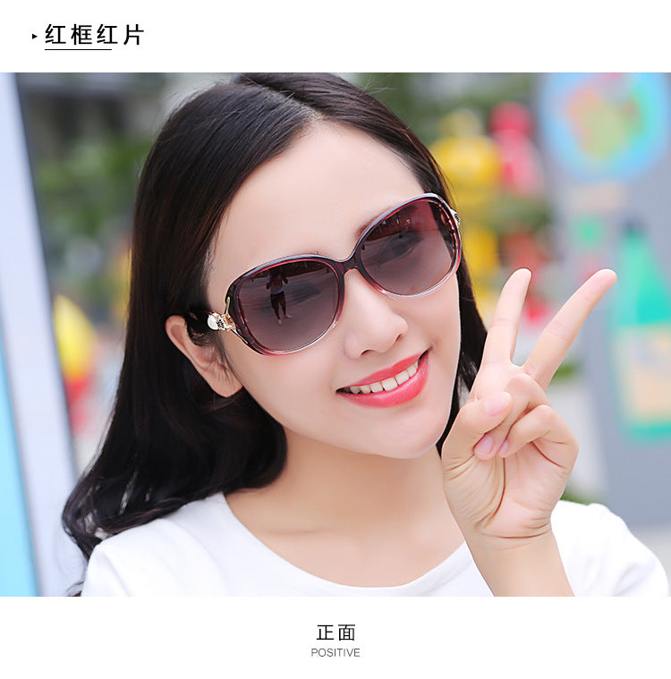 Factory wholesale new ladies sunglasses classic glasses pearl fox head progressive color fashion sunglasses wholesale