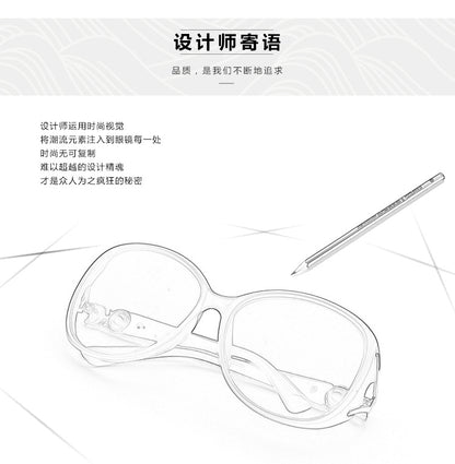 Factory wholesale new ladies sunglasses classic glasses pearl fox head progressive color fashion sunglasses wholesale