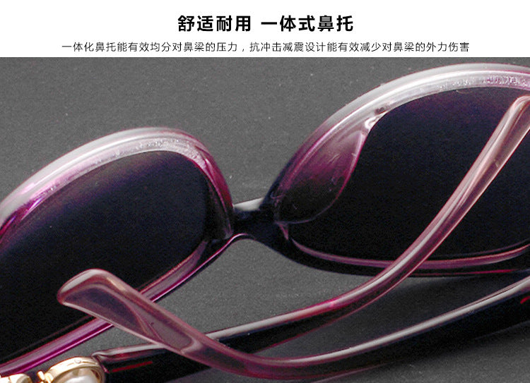 Factory wholesale new ladies sunglasses classic glasses pearl fox head progressive color fashion sunglasses wholesale