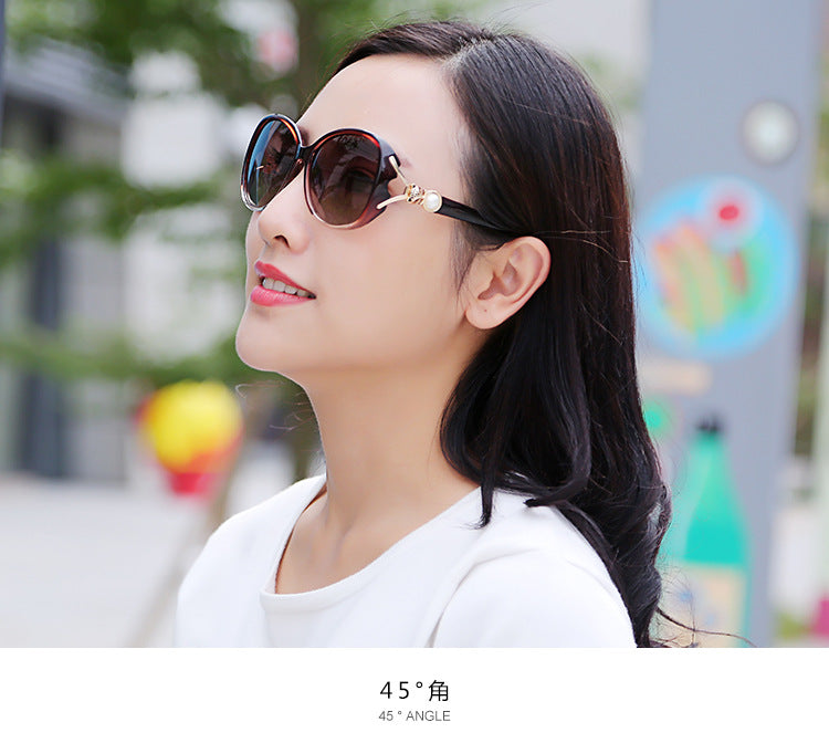 Factory wholesale new ladies sunglasses classic glasses pearl fox head progressive color fashion sunglasses wholesale