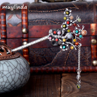 Cross-border Source women's hair accessories clip Crystal drill hollow grip AliExpress alloy hair clip