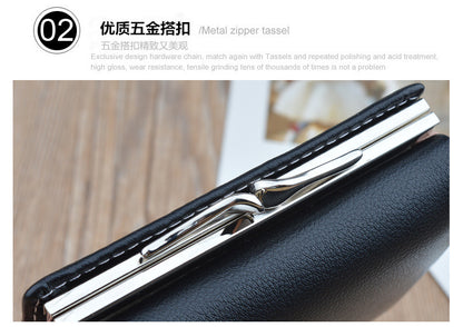 New Wallet Women's Short Wallet Female Student Large Capacity Folding Soft Wallet Japanese and Korean Style Fashion Simple Coin Purse
