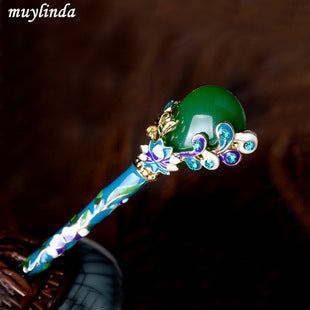 Cross-border Source women's hair accessories clip Crystal drill hollow grip AliExpress alloy hair clip