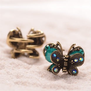 Cross-border Source women's hair accessories clip Crystal drill hollow grip AliExpress alloy hair clip