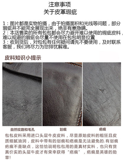 Dropshipping Spot Oil Wax Leather Single Pull Bag First Layer Genuine Leather Long Zipper Bag Retro Hot Selling Cross-Border Wallet