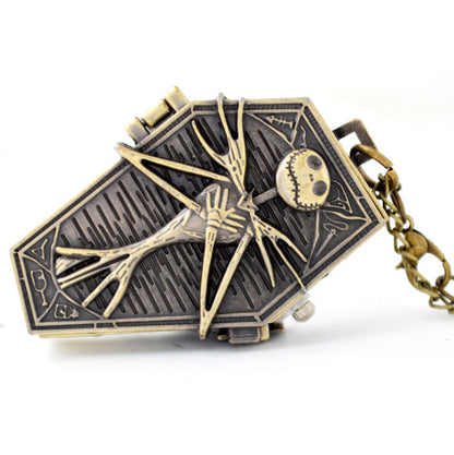 Halloween Foreign Trade Cartoon Pocket Watch Characteristic Pocket Watch Christmas Eve Green Ancient Large Pocket Watch Manufacturers Irregular Watch