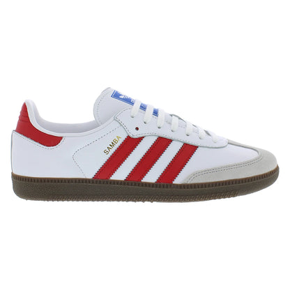 For OG Men's Luxury Walking Shoes Cowhide Upper Barefoot Cloud White/Better Scarlet Mesh Lining Made in China