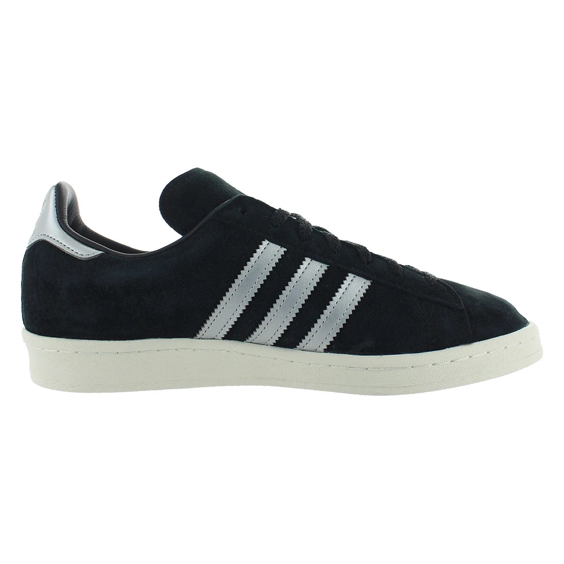For Men's Campus 80s Walking Style Shoes Black Metallic Silver/White Color | 100% Authentic Made in China Model MSS-GX7330