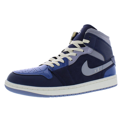 For for Air for 1 Mid SE Craft Mens Shoes Model MSS-DR8868400 Colors Obsidian/White/French Blue 100% Authentic