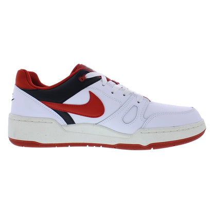 For Men's Full Force Low Walking Shoes Sporty White/Mystic Red/Black/Sail Color Breathable Mesh Lining EVA Insole Fashion