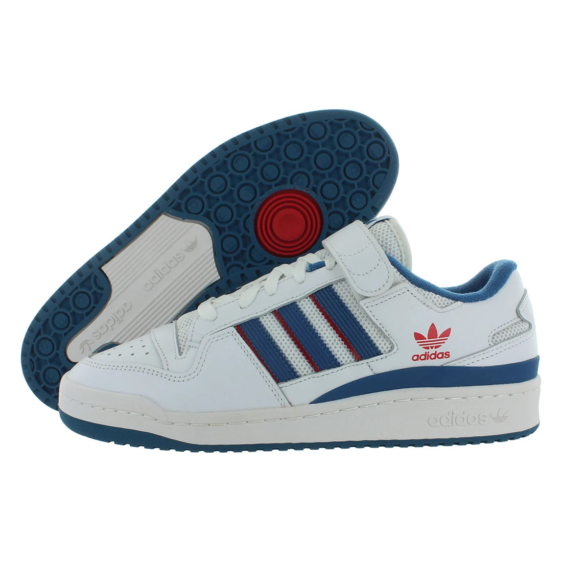 For Forum 84 Low Adv Men's Shoes Fashionable White/Core Blue/Scarlet Soft Mesh Lining Walking Court Sneakers Made in China