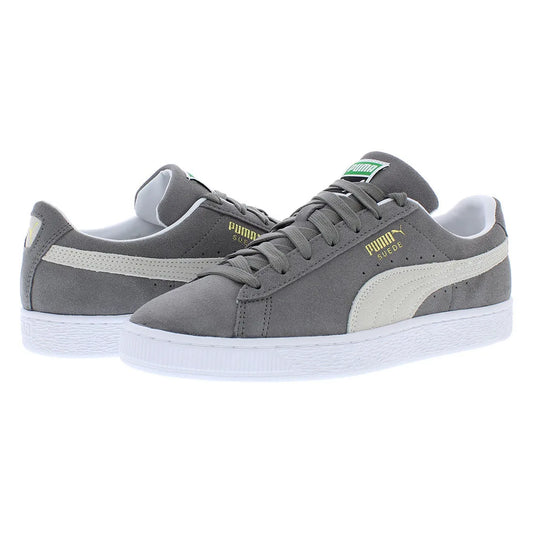 For Suede Classic XXI Mens Shoes Model 37491507 Color Grey/White 100% Authentic
