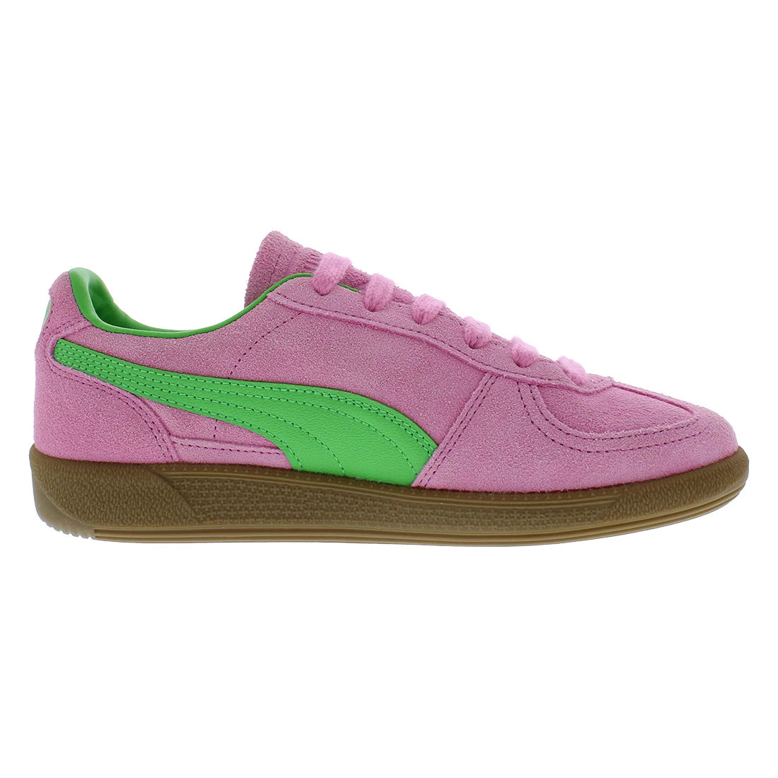 For Palermo Special Women's Sporty Sneakers 100% Authentic Light Weight PU Insole Pink Delight/Green/Gum Illuminated Made China
