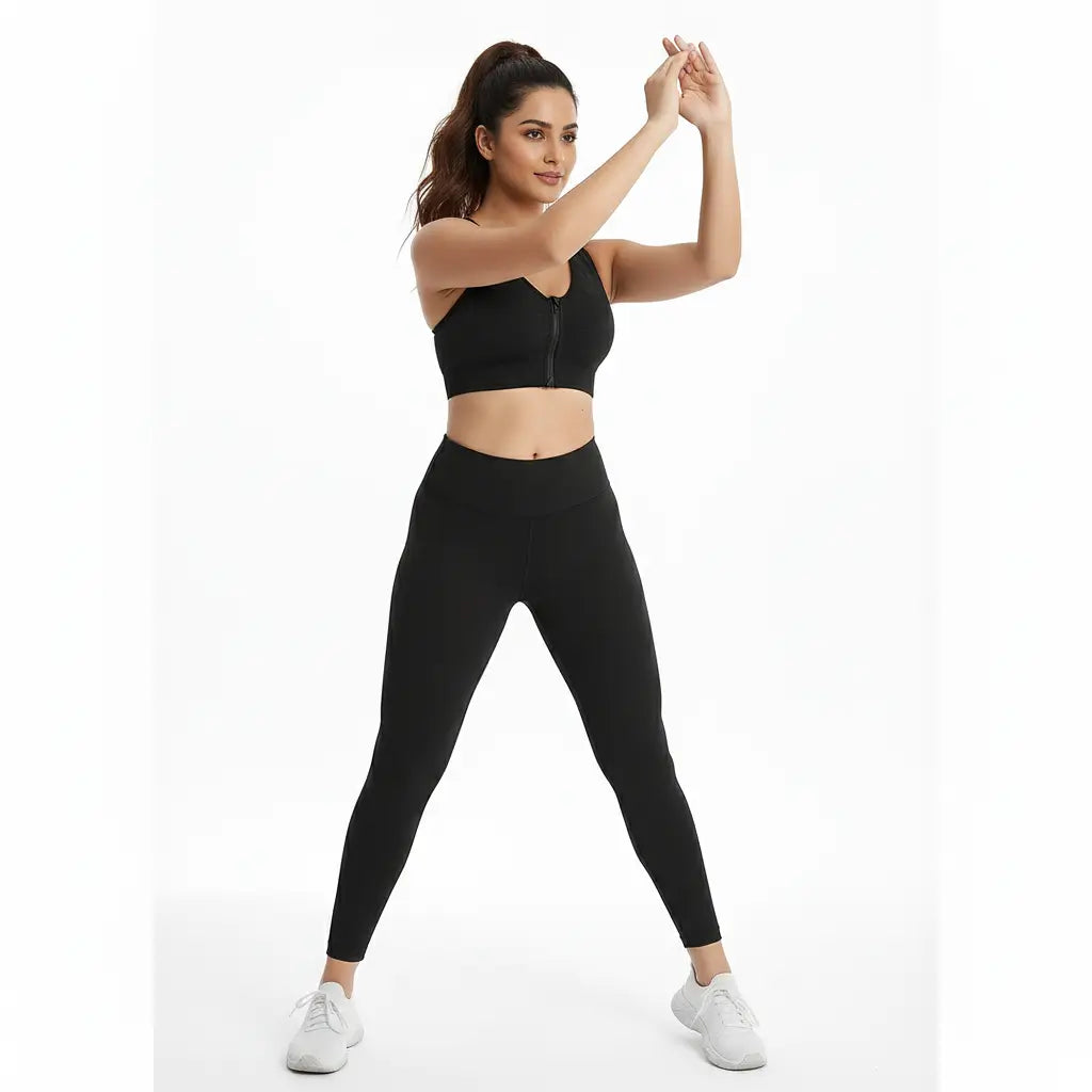 Women’s High-Waisted Active Stretch Leggings | Black