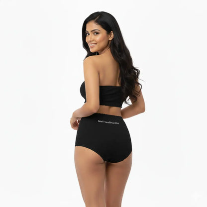 High-Waisted Women Shaping Black Brief in Bangladesh | Comfortable & Slimming