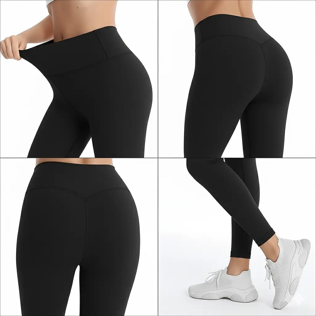 Women’s High-Waisted Active Stretch Leggings | Black